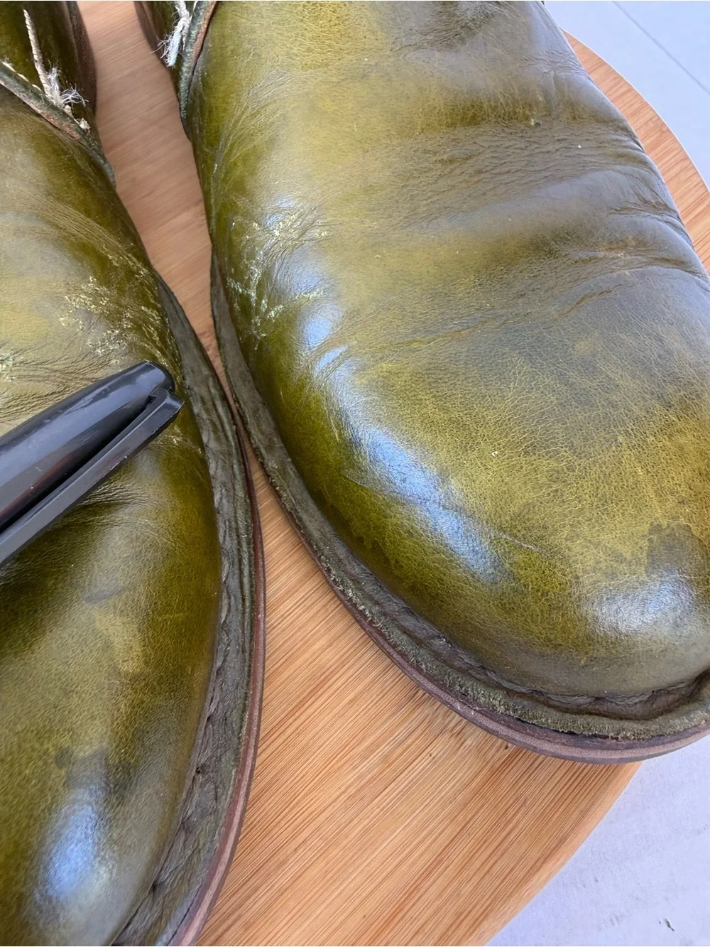Cole Haan Nathan Chukka Ankle Boots Men’s 8.5 Olive Green Leather C12106